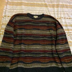 Vintage Striped Multicolor Men's Sweater